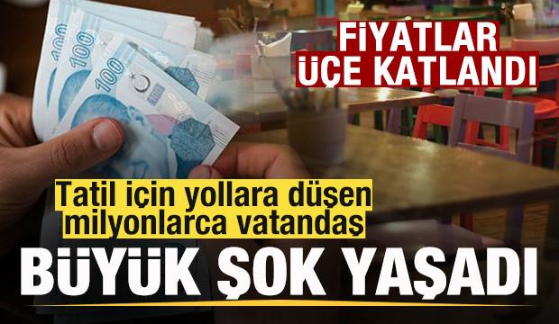 Tatil i&ccedil;in yollara d&uuml;şen milyonlarca vatandaşı şoke eden tarife! Fiyatlar fırladı