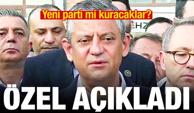 &Ouml;zg&uuml;r &Ouml;zel'den yeni parti kuracakları iddialarına cevap