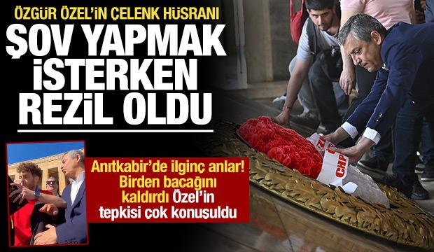 &Ouml;zg&uuml;r &Ouml;zel'in &ccedil;elenk şovu h&uuml;srana d&ouml;nd&uuml;! Anıtkabir'de ilgin&ccedil; anlar