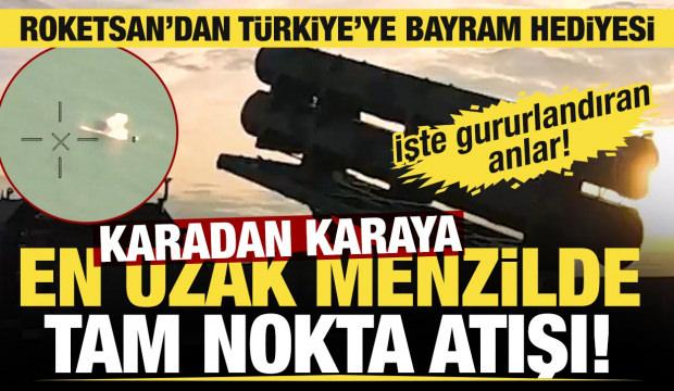 Roketsan imzalı Kara Atmaca seyir f&uuml;zesi en uzak menzildeki hedefini başarıyla imha etti