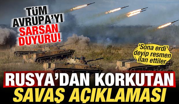 Rusya'dan son dakika savaş a&ccedil;ıklaması! T&uuml;m Avrupa'yı sarsan duyuru! Resmen ilan ettiler