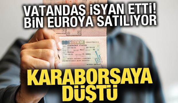 Schengen'de karaborsa isyanı: Bin euroya vize randevusu!
