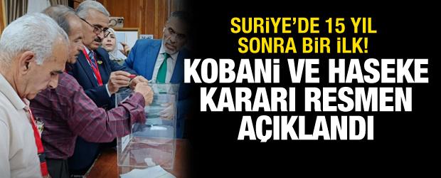 Suriye'de 15 yıl sonra ilk! Kobani ve Haseke'de sandıklar kuruldu