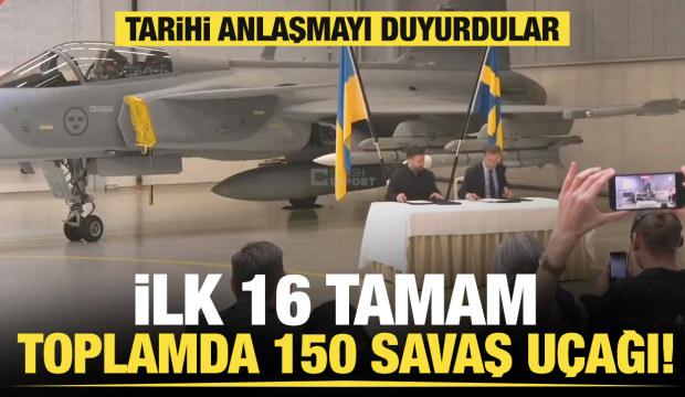 Tarihi hamle: İlk 16 tamam, Ukrayna toplamda 150 adet Gripen savaş u&ccedil;ağı alacak! 