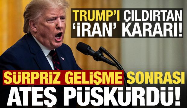 ABD'de Trump'ı &ccedil;ıldırtan 'İran' kararı! S&uuml;rpriz gelişmeye ateş p&uuml;sk&uuml;rd&uuml;...