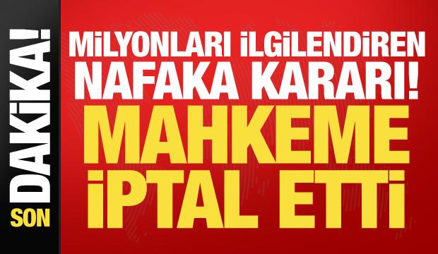 Anayasa Mahkemesi'nden s&uuml;resiz nafaka kararı: İptal edildi!