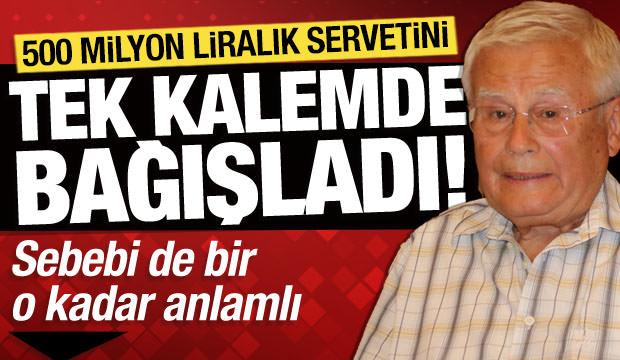 Annesine verdiği s&ouml;z&uuml; tuttu, 500 milyon liralık m&uuml;lk&uuml;n&uuml; eğitime bağışladı