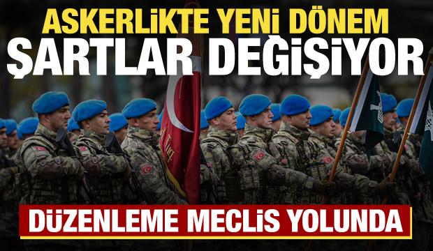 Askerlikte yeni d&ouml;nem! TSK ile ilgili d&uuml;zenleme Meclis'e sunulacak