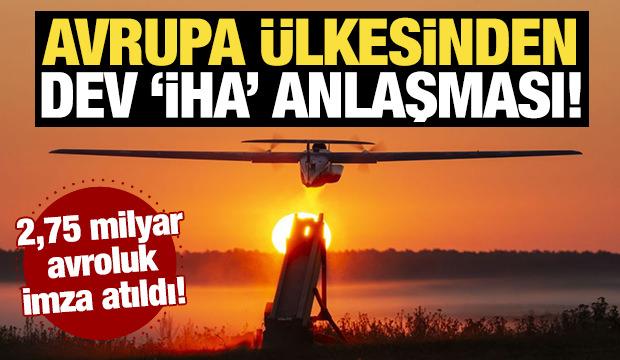 Avrupa &uuml;lkesinden dev 'İHA' anlaşması! 2,75 milyar avroluk imza atıldı