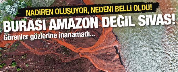 Burası 'Amazon' değil Sivas! Nadiren oluşuyor, nedeni sonradan anlaşıldı!