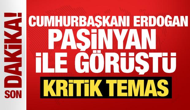 Cumhurbaşkanı Erdoğan Paşinyan ile g&ouml;r&uuml;şt&uuml;