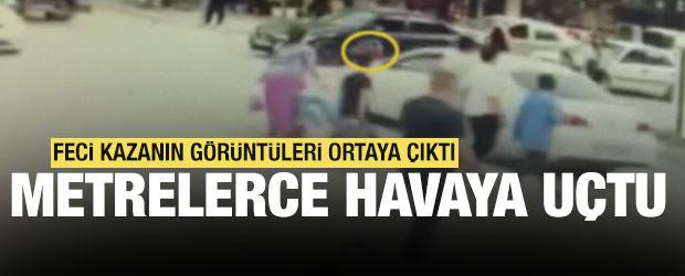 Iğdır'da otomobil, 6 yaşındaki &ccedil;ocuğa &ccedil;arptı: Kaza anı ortaya &ccedil;ıktı