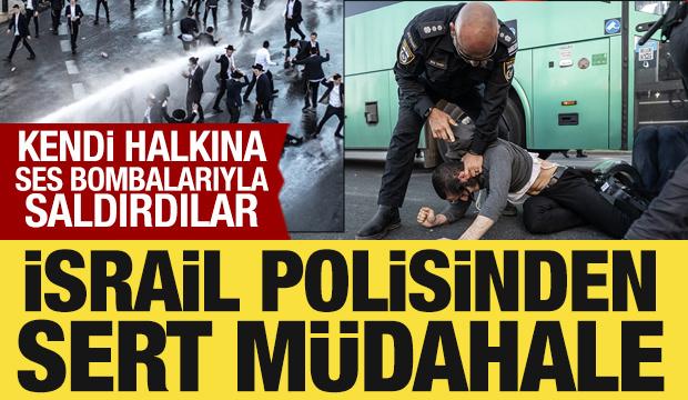 İsrail polisi, kendi halkına ses bombalarıyla saldırdı