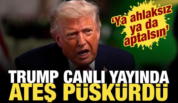 İşte Trump'ın canlı yayında gergin anları: Gazeteciye hakaret edip st&uuml;dyoyu terk etti!