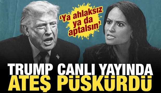 İşte Trump'ın canlı yayında gergin anları: Gazeteciye hakaret edip st&uuml;dyoyu terk etti!