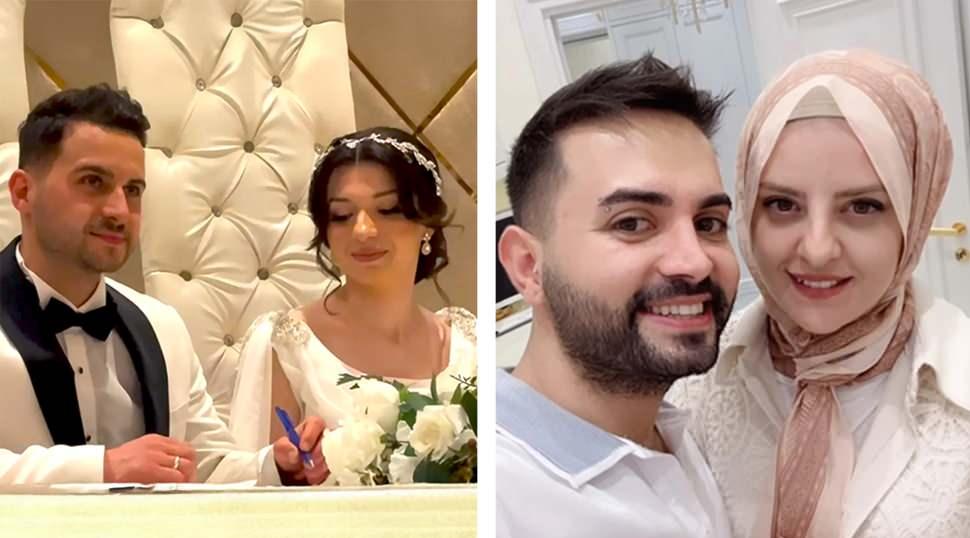 Kadir Ezildi'nin kardeşi evlendi: Eşi d&uuml;ğ&uuml;ne beyazlar i&ccedil;inde geldi!