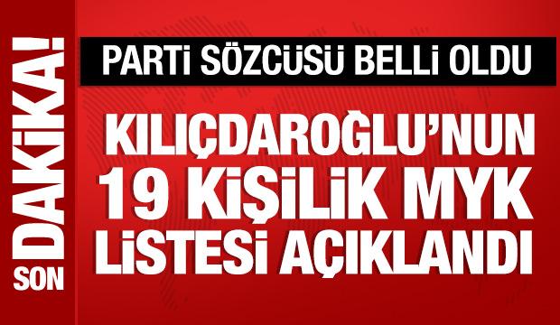 Kılı&ccedil;daroğlu'nun A takımı belli oldu: 19 kişilik MYK listesi a&ccedil;ıklandı