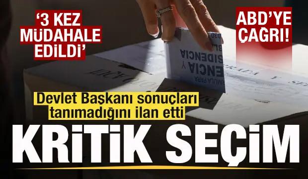 Kolombiya'da se&ccedil;im! Cumhurbaşkanı ilan etti: Sonu&ccedil;ları tanımıyorum! Jet cevap ABD'ye &ccedil;ağrı