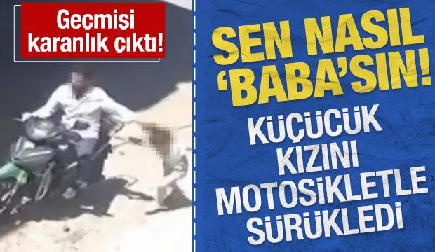K&uuml;&ccedil;&uuml;k kızını motosikletle s&uuml;r&uuml;kleyen baba g&ouml;zaltına alındı