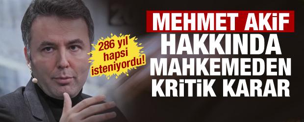 Mehmet Akif Ersoy soruşturmasında flaş gelişme! İddianame geri g&ouml;nderildi