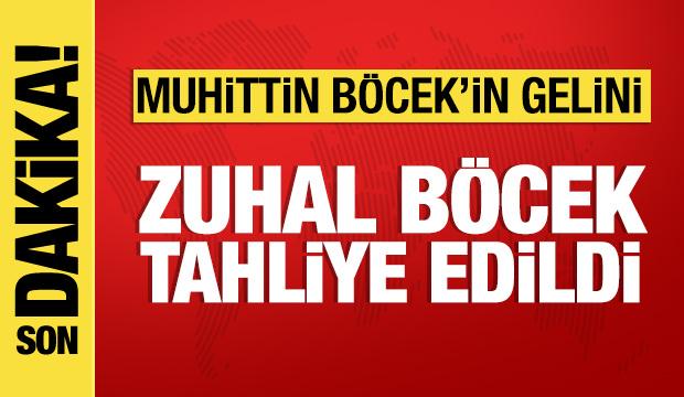 Muhittin B&ouml;cek'in gelini Zuhal B&ouml;cek tahliye edildi
