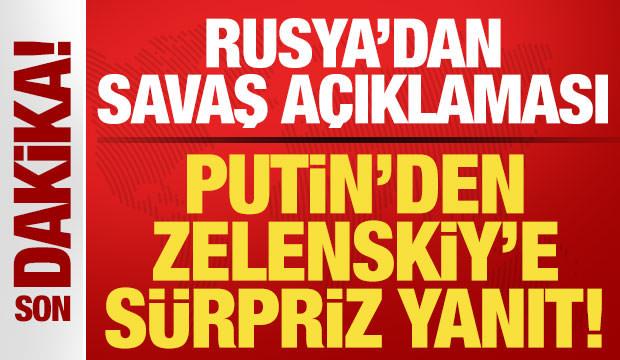 Rusya'dan son dakika a&ccedil;ıklaması! Putin'den Zelenskiy'nin teklifine s&uuml;rpriz yanıt!