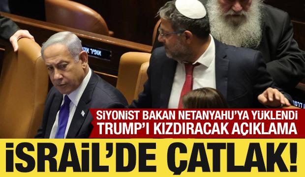 Siyonist bakandan Netanyahu'ya "Trump'a hayır de" &ccedil;ağrısı