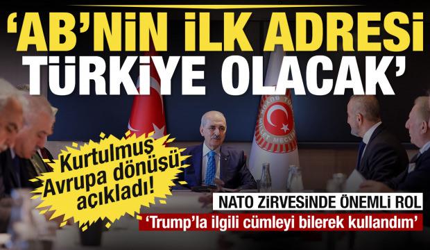 TBMM Başkanı Kurtulmuş: NATO yetersiz kaldı, AB genişlerken ilk g&ouml;receği yer T&uuml;rkiye'dir