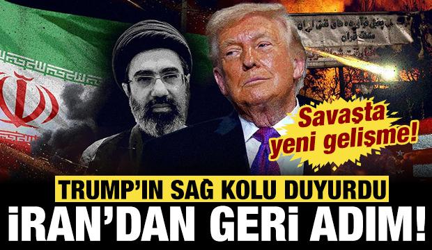Trump'ın sağ kolu flaş gelişmeyi a&ccedil;ıkladı: İran geri adım attı!