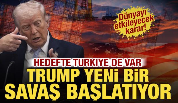 Trump'tan d&uuml;nyayı etkileyecek hamle! Yeni tarifeler yolda, hedefinde T&uuml;rkiye de var...