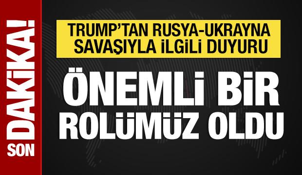 Trump'tan Rusya-Ukrayna savaşıyla ilgili a&ccedil;ıklama