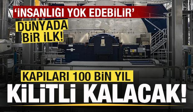 Yerin 433 metre altında inşa edildi: Kapıları 100 bin yıl boyunca kapalı kalacak