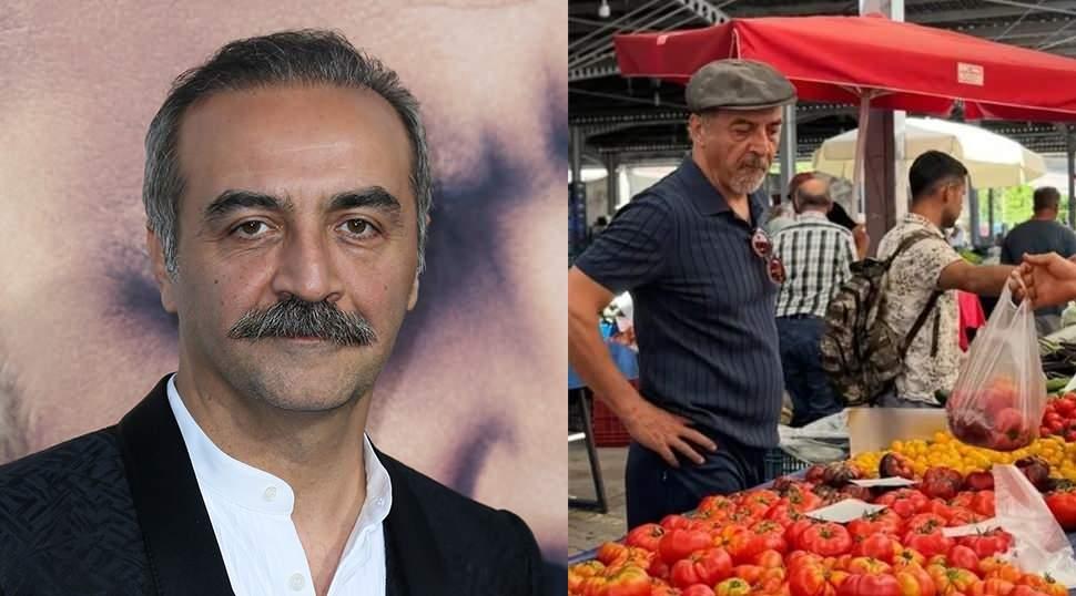 Yılmaz Erdoğan'ın pazara gitti! Pazar kombini &ccedil;ok beğenildi