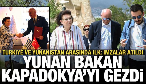 Yunanistan K&uuml;lt&uuml;r Bakanı Kapadokya'yı gezdi