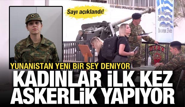 Yunanistan&rsquo;da kadınlar ilk kez g&ouml;n&uuml;ll&uuml; askerlik yapmaya başladı