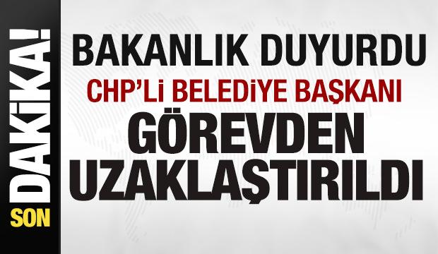 Bakanlık duyurdu! CHP'li belediye başkanı G&ouml;rkem Duman g&ouml;revden uzaklaştırıldı