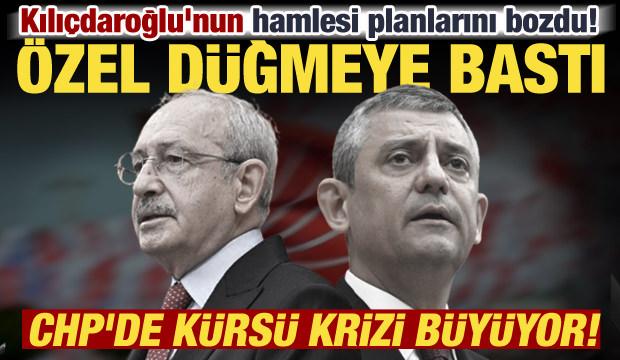 CHP'de grup toplantısı krizi! Kılı&ccedil;daroğlu'ndan sonra &Ouml;zel'den jet hamle: Ben yapacağım