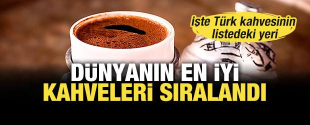 D&uuml;nyanın en iyi kahveleri belli oldu: T&uuml;rk kahvesinin listedeki yeri şaşırttı