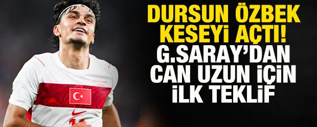 Dursun &Ouml;zbek keseyi a&ccedil;tı! Galatasaray'dan Can Uzun i&ccedil;in ilk teklif: Okan Buruk da devrede