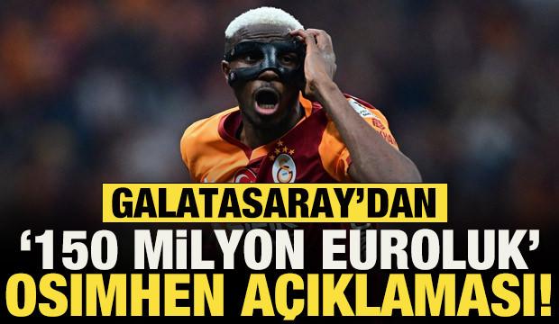 Galatasaray Başkanı Dursun &Ouml;zbek'ten Victor Osimhen i&ccedil;in '150 milyon euro' a&ccedil;ıklaması!