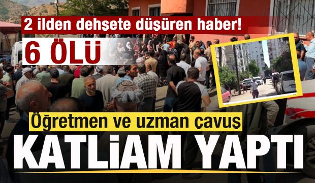 İki ilden korkun&ccedil; haber! &Ouml;ğretmen ve uzman &ccedil;avuş katliam yaptı: 6 &ouml;l&uuml;