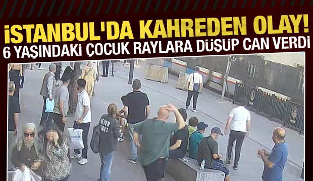 İstanbul'da kahreden kaza: Raylara d&uuml;şen 6 yaşındaki &ccedil;ocuk hayatını kaybetti