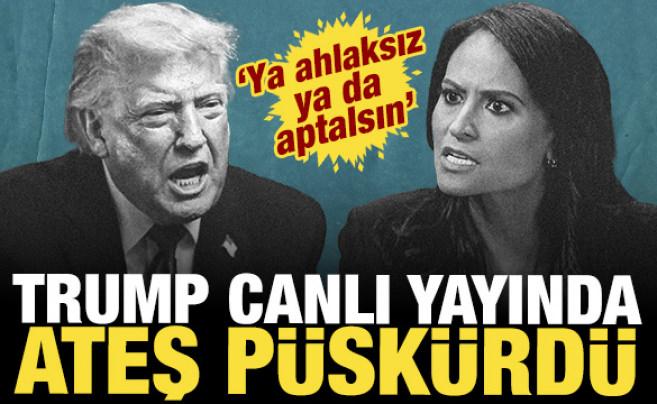 İşte Trump'ın canlı yayında gergin anları: Gazeteciye hakaret edip st&uuml;dyoyu terk etti!