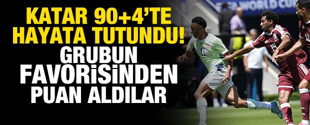 Katar 90+4'te hayata tutundu! Grubun favorisinden puan aldılar