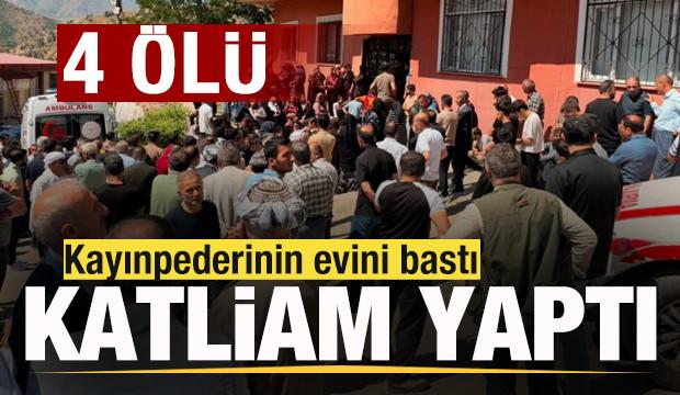 Kayınpederinin evini bastı, katliam yaptı: 4 &ouml;l&uuml;