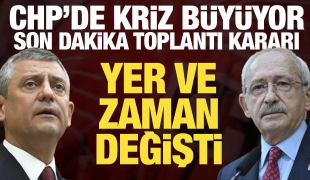 Kılı&ccedil;daroğlu'ndan son dakika kararı! Toplantı yeri ve zamanı değişti