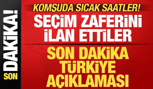 Komşuda sıcak saatler! Se&ccedil;im zaferini ilan ettiler! Son dakika T&uuml;rkiye a&ccedil;ıklaması