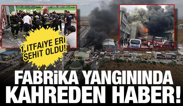Konya'daki yangından acı haber: 1 itfaiye personeli şehit oldu!