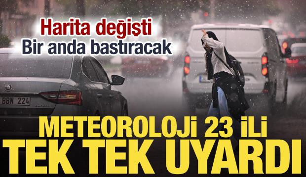 Meteoroloji yeni raporu yayınladı! 23 ilde sağanak etkili olacak