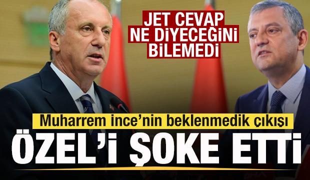 Muharrem İnce'nin s&uuml;rpriz &ccedil;ıkışı &Ouml;g&uuml;r &Ouml;zel'i kızdırdı! Ne diyeceğini bilemedi